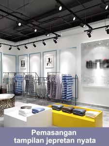 **Lampu Sorot LED Jalur 50W Cocok untuk Toko Pakaian & Restoran**