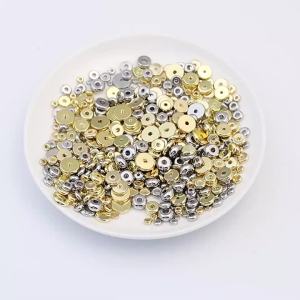 20/50 Chiếc Hạt Thép Không Gỉ Tròn Dẹt Màu Vàng Vòng Đệm Làm Đồ Trang Sức Tự Làm Phụ Kiện Làm Vòng Cổ