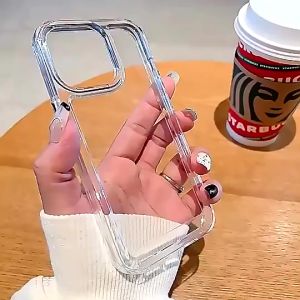 Casing Transparent for iPhone 14 15 Pro Max Phone Case Clear Crystal Hard Acrylic Casing Magnetic Clear for iPhone 13 14 Pro iPhone 15 Pro Max