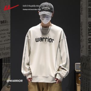 Warrior | New 2026 Autumn/Spring Sports Round Collar American Style Heavyweight Loose Mens Sweatshirt