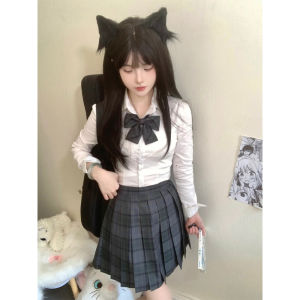 Áo Sơ Mi JK Mới Mùa Hè 2024 Cạp Cao Phong Cách Ngọt Ngào Mỏng Dài Tay Nữ Áo Sơ Mi Phong Cách Mỹ Ngọt Ngào Có Khóa Kéo