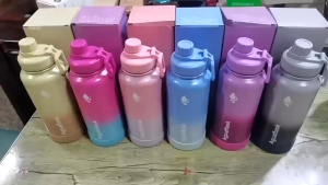 AstarFlask 32oz 1000ml Tumbler Hot And Cold With Rope Sport Water Bottle 304 Stainless Steel Vacuum Flask AguaFlask