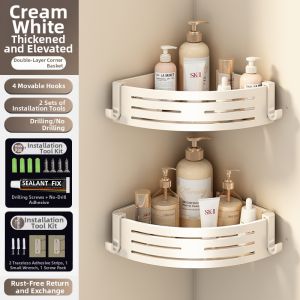 youqin | Bathroom Wall Shelf No Drilling Bathroom Storage