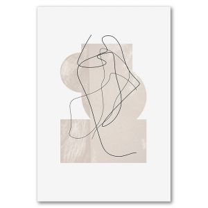 BILIBILI | Line Color Abstract Wall Art Poster Print Aesthetic Modern Canvas Painting Living Room Decoration Picture Home Decor Posters
