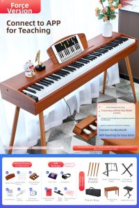 BEETHOSTAR | 88 Weighted Key Electronic Piano Suitable for Beginners and Professionals