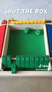50cm Woodentoys4u Colorful Shut the Box / Jackpot 4 Players แจ๊คพอตสี 4 ด้าน