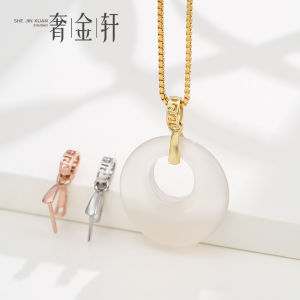 จี้เงินแท้ S925 หัวเข็มขัดจี้เงินแบบเรียบง่าย เครื่องประดับแฟชั่น เครื่องประดับ DIY สำหรับผู้หญิง เครื่องประดับแฟชั่น