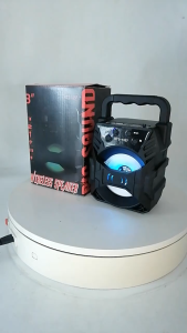 Mini Wireless Speaker KTS-1057 – Rechargeable RGB Lights FM Radio Super Bass LED Light Portable Bluetooth Speaker
