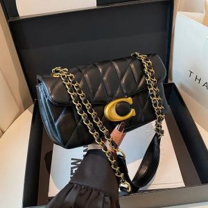 2026 new high-end small fragrant style bag for women simple diamond grid versatile chain bag for women shoulder bag diagonal