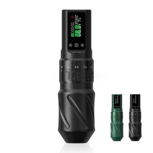 T-Rex ไร้สายสักเครื่องจังหวะปรับได้ 7 ความยาว-หมุนตลับหมึกสักปากกา 1600mAh Tattoo แบตเตอรี่