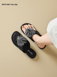 Dép Xỏ Ngón Phẳng Cho Phụ Nữ Mùa Hè Biển