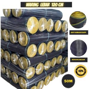 Jaring waring hitam waring pagar tanaman 1 roll 50m waring keramba ikan waring jaring ayam waring promo