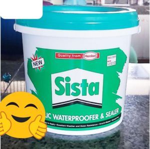HENKEL SISTA D100 PLUS ACRYLIC WATERPROOFER AND SEALER WATERPROOFING GERMANY QUALITY WATER BASED LITER GALLON PAIL