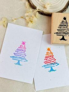 Chùm Inker Hình Cây Thông Giáng Sinh Chất Liệu Gỗ Mô Hình Trang Trí Quà Tặng Lễ Hội Mô Hình Thủ Công Chất Liệu Cao Su