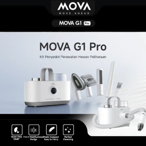 Mova Pet Grooming Vacuum Kit 7 in 1 G1 Pro Dog with Clipper Nail Grinder Low Noise Hair Remover Cat Vakum