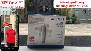 Máy xông mũi họng Omron NE-U100 Chính Hãng – Công nghệ lưới rung siêu âm hiện đại hiệu suất vượt trội