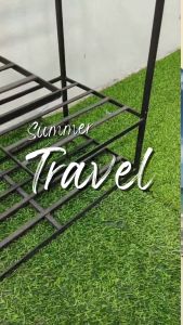 ชั้นวางรองเท้า 5 ชั้น ขนาด 60x30x70 ดีไซน์มินิมอลทันสมัย ชั้นวางโครงเหล็ก ไม่โยกเยก แข็งแรงทนทาน New