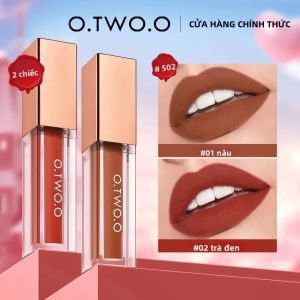 Bộ Son Bóng Lì - Không Thấm Nước Lâu Trôi Màu Sắc Đậm Bộ Sưu Tập Son Môi Lỏng Thuần Chay Công Thức Dưỡng Ẩm Cấp Nước