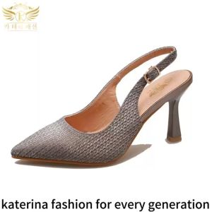 Katerina Fashion Elegant Heels Stiletto Sandals Shoes Adjustment For Women #K-23-3