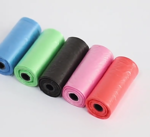 Combo 5 cuộn rác túi nilon dọn rác phân chó mèo 1 cuộn - 15 túi - Bibopetcare