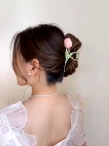 Fairy Tulip Back of The Head Hair Clip Female Sunshine Shark Clip Large Hair Accessories Beauty
