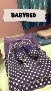 BABY BED 4 IN 1 100% COTTON 20X30 INCHES WEIGHT 1.2 KG WITH MOSQUITO NET
