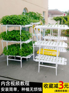 Large Capacity Shelf for Plant Soilless Cultivation Equipment Hydroponic PVC Pipe Lettuce Green Vegetables a Variety of Leaf Vegetables Water Cultivation Vegetables
