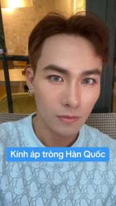 Kính Áp Tròng Hera Xám Xanh Nhạt Có Viền 0 - 6 Độ LUMINOUS LICHEN Nhập Khẩu Hàn Quốc Lens Cận 6 Tháng