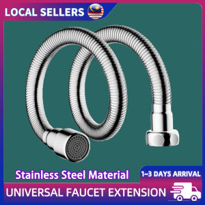 720° Universal Flexible Faucet Extension Tube Stainless Steel Pressurized Kitchen Sink Tap Extender Anti-Splash Kepala Paip