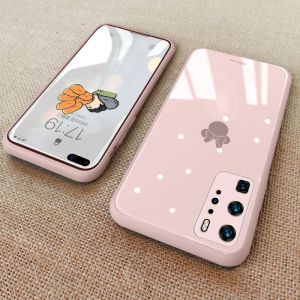Limited Edition Huawei P40 pro Full Cover Silicone Phone Case Womens New Style Cute Protective Shell Anti-Fall Glass P30 pro