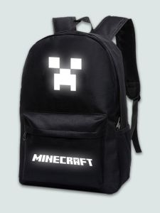 Minecraft Backpack World of Warcraft Gaming Laptop Backpack Casual Versatile Fashionable Computer Handbag Youth Travel Backpack