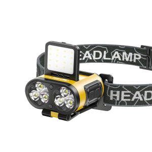 Smile Shark Headlamp Super Bright COB Sensor Rechargeable Long Endurance Night Fishing Hat Clip Light Waterproof Elastic Headband