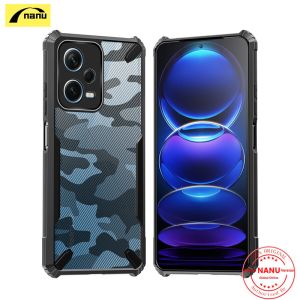 NANU For Samsung Galaxy A14 A34 A54 5G Case Hard [Camouflage Bull-2] Hybrid Shockproof Slim Crystal Clear Cover Double Anti Drop Protection Phone Casing Clear Back Flexible TPU Frame Bumper