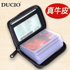 New Arrival Ultra-Thin Card Holder Womens Small Exquisite High-End Genuine Leather Multi-Card-Slot Card Holder Mens Driving License Card Clamp Certificate Holder