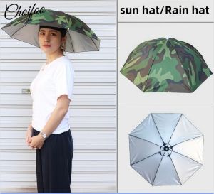 ChoiFoo Summer Head Mounted Umbrella Cap: A Dual-use Sun & Rain Cover