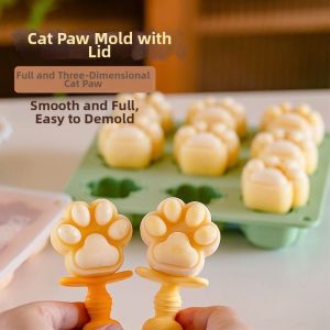 JOBO | Cat Paw Shape Ice Cream and Popsicle Mold DIY Carton
