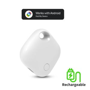 Rechargeable GPS Tag Work With Android Google Find Hub APP Key Finder Pet Locator Bluetooth Smart Tag for Xiaomi Samsung Phones