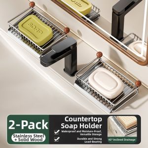 WEIMEIYUAN | Stainless Steel Drain Soap Holder