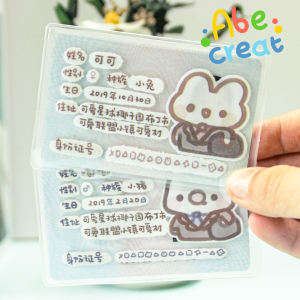 Cute Alliance Certificate Protective Cover Anti-Scratch Waterproof Frosted Information Blocking Cover Privacy Transparent Identity