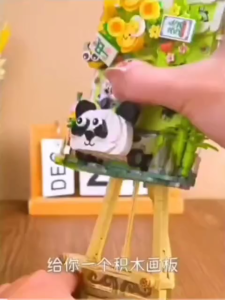 LOZ 1301-1302 Pandas Sweet Whisper 3D Cute Building Block Art – Educational Puzzle Toy Girls Birthday Gift READY STOCK