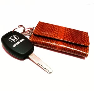 Dompet Pria kulit ular asli Snake wallet dompet koin kulit ular cobra model lidah 10 Slot Card Dompet murah model lipat atas 3D