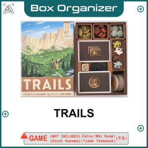 TRAILS Board Game Box Organizer Insert