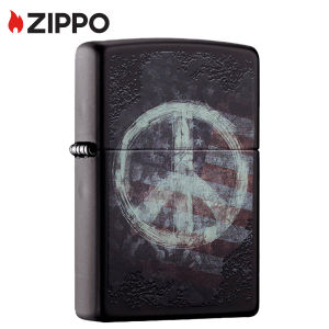Zippo Black Matte Peace On Flag Classic Windproof Pocket Lighter Zippo 28864 Zippo Original Genuine Lighter