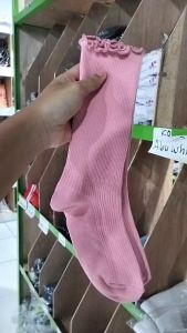 KAOS KAKI RIB LADIES - KAOS KAKI WANITA PANJANG - KAOS KAKI RUFFLE