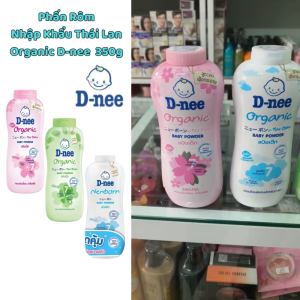 Phấn Rôm Nhập Khẩu Thái Lan Organic D-nee 350g Phấn Thơm sẽ làm dịu da giảm mẩn đỏ và cảm giác khó chịu Chính hãng.