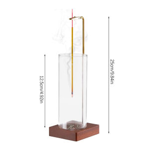 [TG835]Incense HolderIncense Holder For SticksRemovable Glass Ash Catcher Mess-Free Incense BurnerMeditationYogaSpa