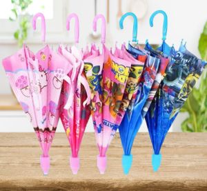 Childrens Big Size Non Dripping Sleeve  Rain and Shine Gear Umbrella Payong w/ Built-in Plastic Foldable Organizer