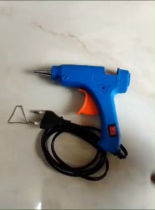 Pistol Alat Bakar Lem Tembak 20w Glue Gun M-One Tembakan Lem Bakar Kecil Hot Melt 7mm Biru Premium