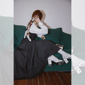 Betty Miss 2023 Spring Fashion Knitted Vest And Shirt Set Womens Half Skirt Ensemble Stylish Quality Ladies Ensemble