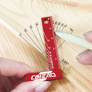Aluminum Alloy Woodworking Square 90 Degree Woodworking Mini Tool Portable Metric Marking Measuring and Marking Tool